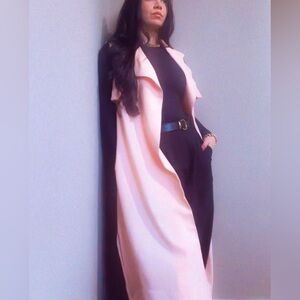 Stylish Beige Long Vest